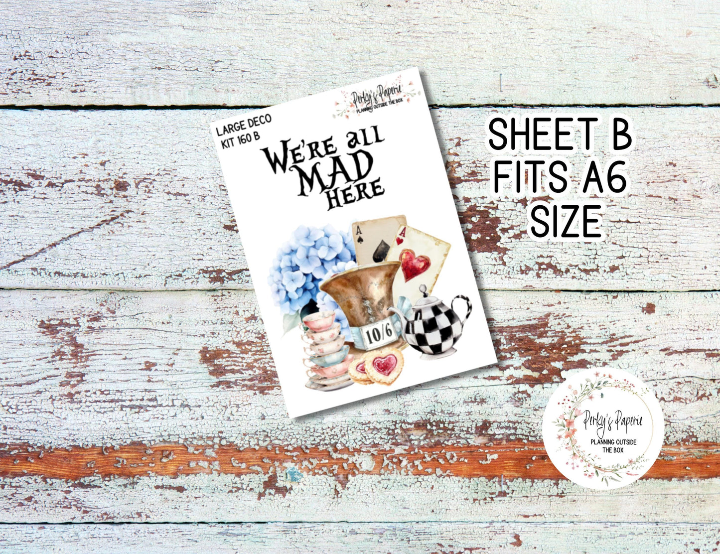 Transparent Extra Large, Jumbo Deco Planner Sticker For Your Overview Pages, Blank Daily Pages or Journal Page Modern Wonderland 160