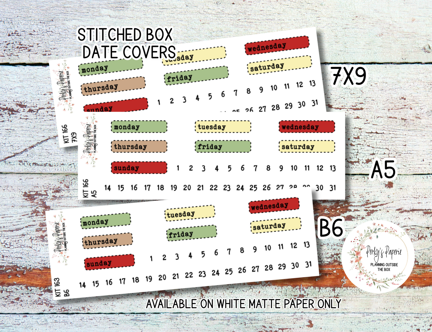 Strawberry Summer Sticker Sheets # 166 – Cute & Aesthetic Planner Stickers