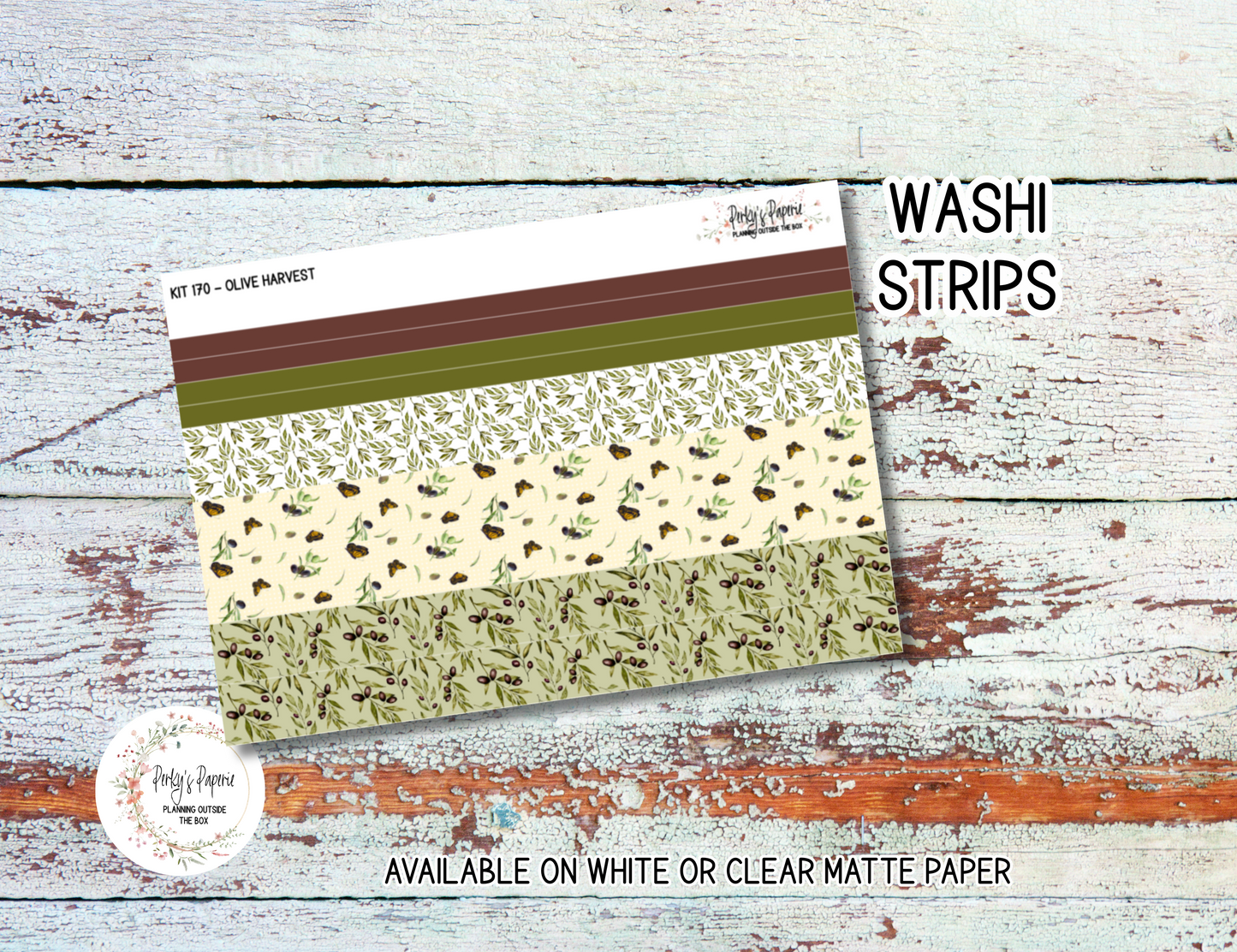 Olive Harvest in Tuscany Sticker Sheets # 170 – Fall and Autumn Planner Stickers