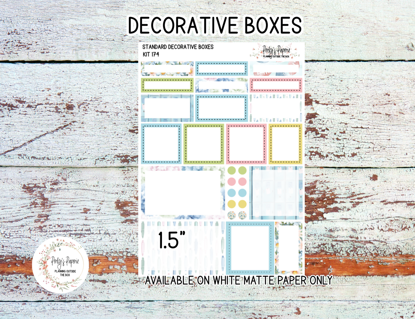 School Dazey Sticker Sheets # 174 – Back to School Planner Stickers
