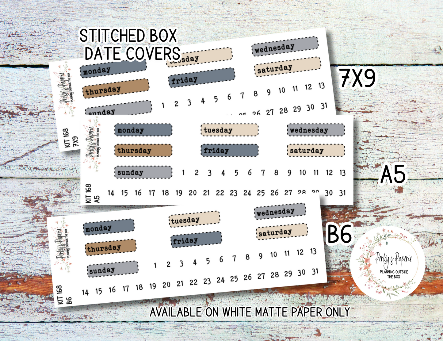 Seaside Lighthouse Sticker Sheets # 168 – Moody & Aesthetic Planner Stickers