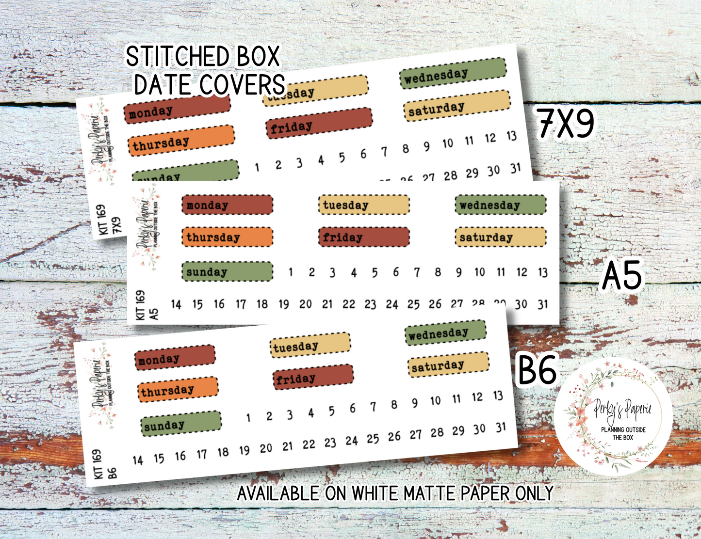 An Apple A Day Sticker Sheets # 169 – Fall and Autumn Apple Planner Stickers
