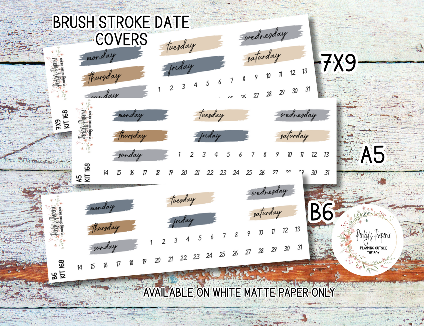 Seaside Lighthouse Sticker Sheets # 168 – Moody & Aesthetic Planner Stickers