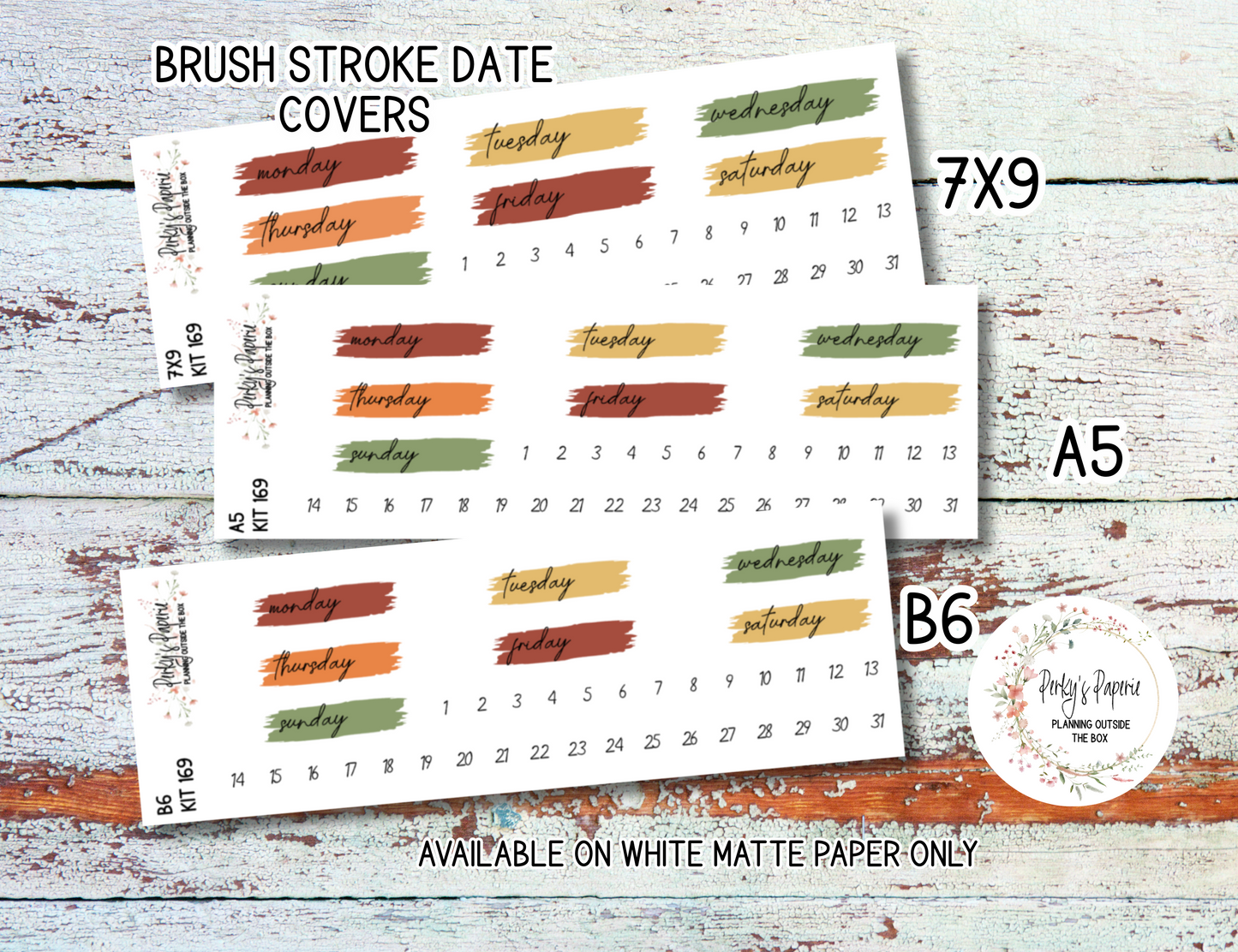 An Apple A Day Sticker Sheets # 169 – Fall and Autumn Apple Planner Stickers