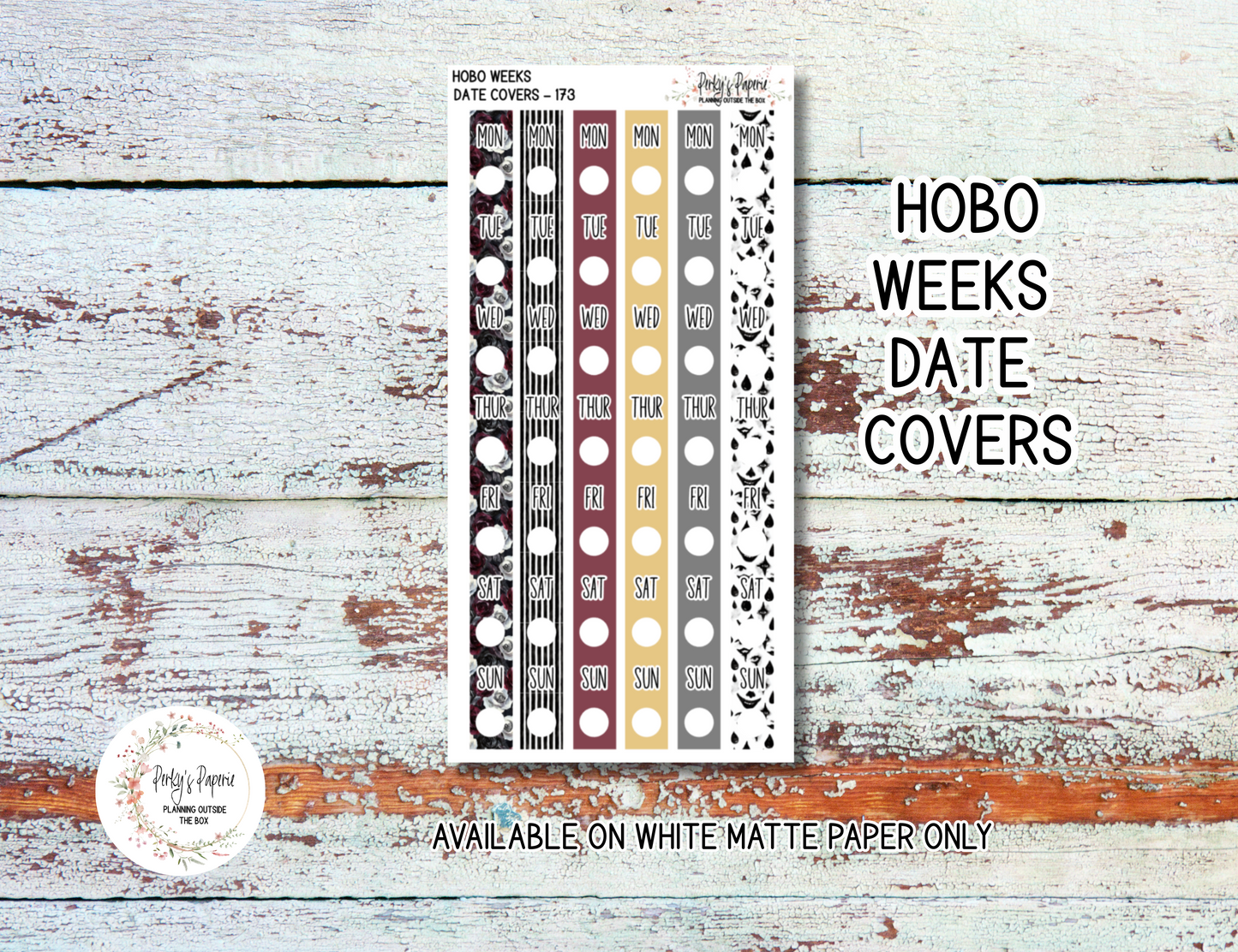 Sinister Carnival Sticker Sheets # 173 – Halloween Planner Stickers