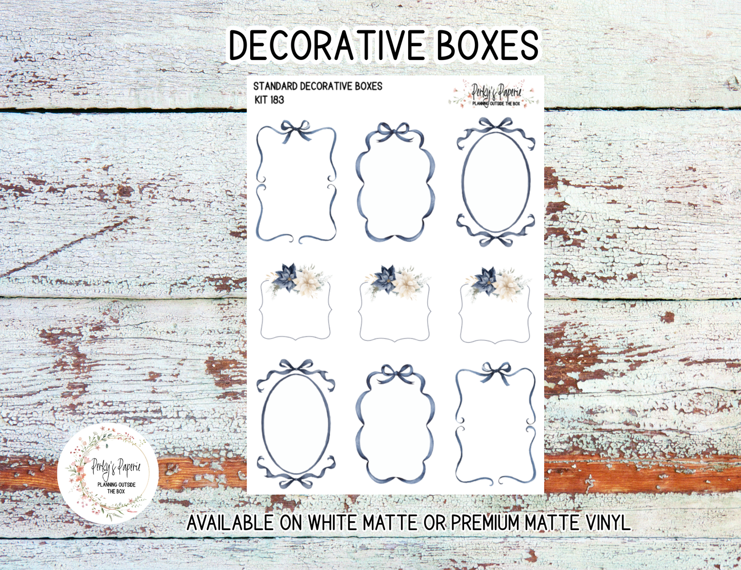 Blue Noel Christmas Planner Sticker Kit 183 | Cozy Winter Santa Stickers for Journaling, Planning & Scrapbooking