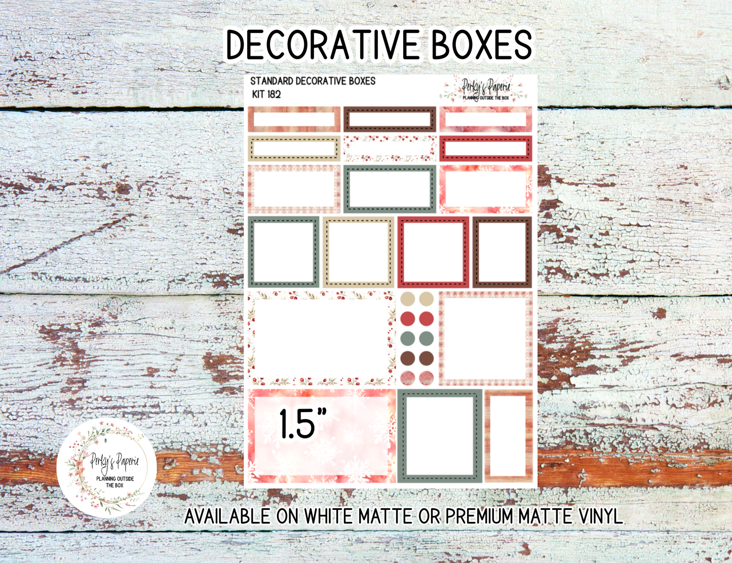 Holiday Magic Christmas Planner Stickers | Cozy Winter Journal Stickers Kit 182 | Poinsettia & Fireplace Deco Sticker Kit for Journaling, Scrapbooking & Planners