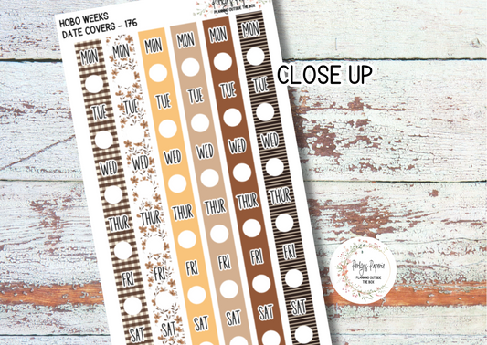 Sweet Halloween Hobonichi Weeks Date Cover Planner Stickers Kit 176, Weekly Planning, Date Strips, Colorful and Patterned