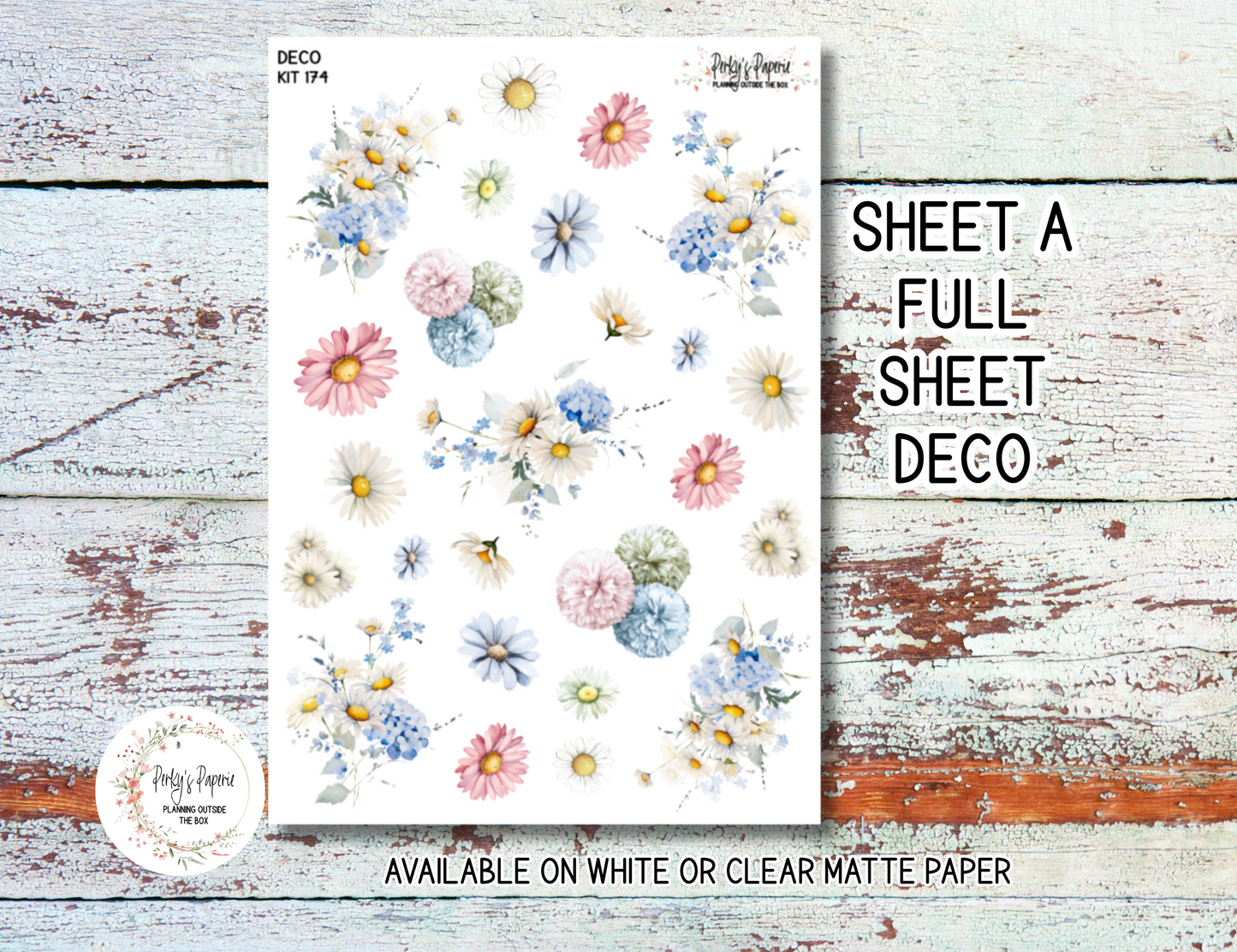 School Dazey Sticker Sheets # 174 – Back to School Planner Stickers