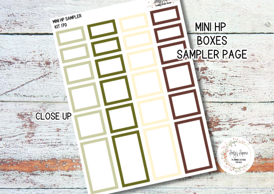 Olive Harvest in Tuscany Fall 1" Mini HP Sample Planner Boxes in 4 Different Sizes To Page to Match Kit 170 for Functional Planning
