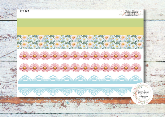 School Daze-y Weekly Washi Sticker Sheet 174, Functional and Decorative Stickers, Planner Stickers