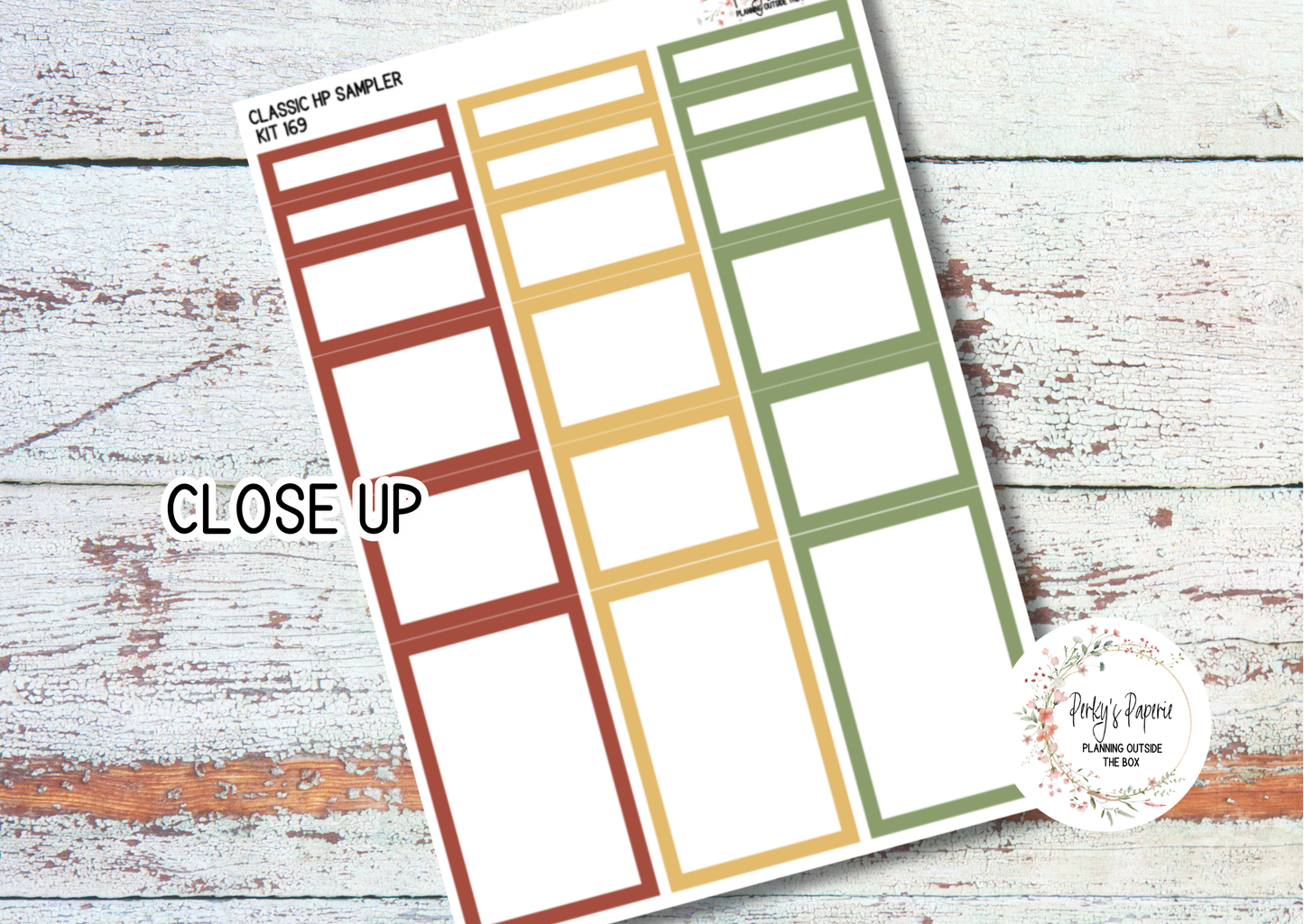 Classic HP Sampler Kit 169 An Apple A Day| Functional Planner Stickers | Budget Boxes | Planner Box Stickers | EC
