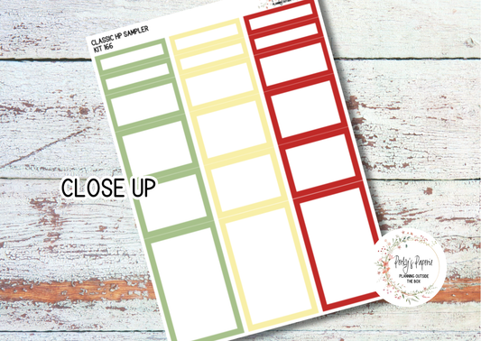 Classic HP Sampler Kit 166 Strawberry Summer| Functional Planner Stickers | Budget Boxes | Planner Box Stickers | EC