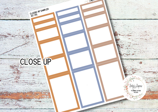 Classic HP Sampler Kit 175 Autumn at Foxbury Manor | Functional Planner Stickers | Budget Boxes | Planner Box Stickers | EC