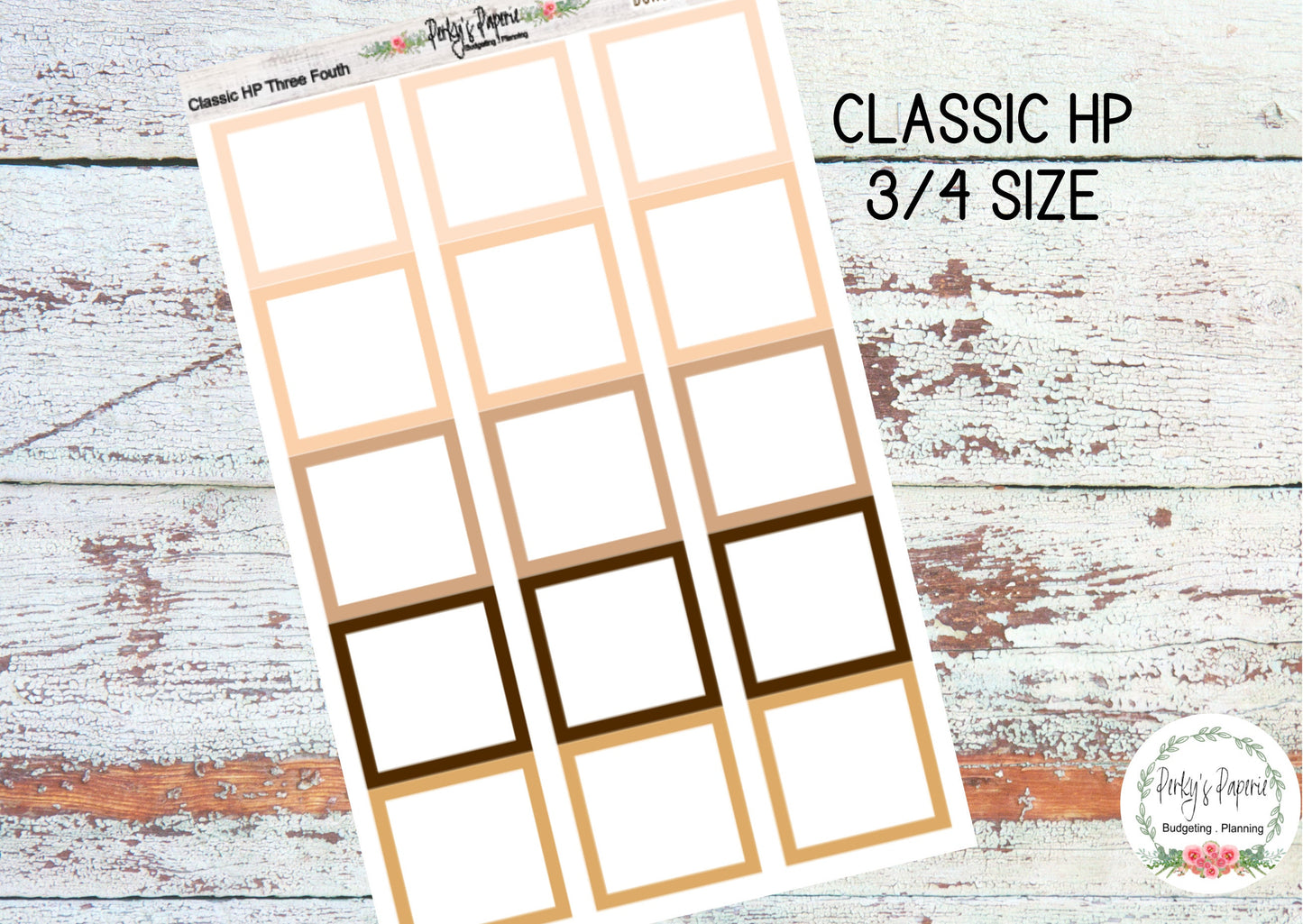 Boho Neutral Classic HP Colorful Planner Boxes | Colorful Boxes | Functional Planner Stickers | Budget Boxes | Planner Boxes