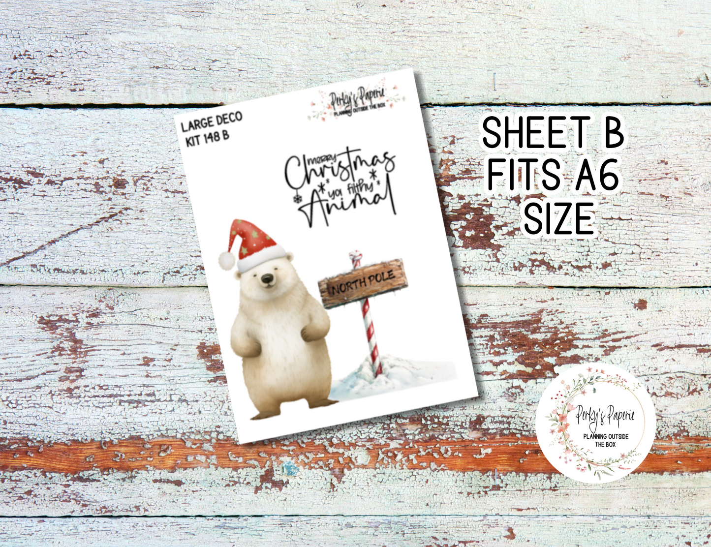 Transparent Extra Large, Jumbo Deco Planner Sticker For Your Overview Pages, Blank Daily Pages or Journal Page Kit 148