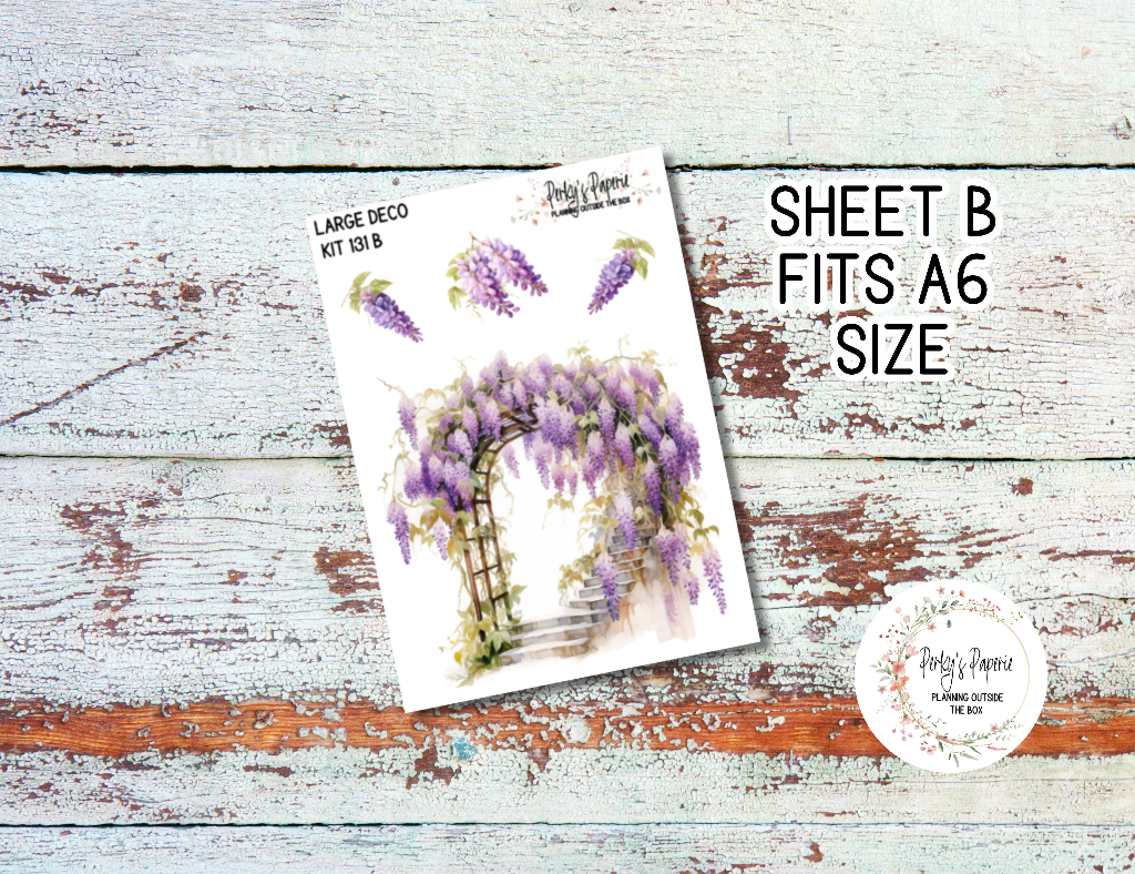 Transparent Extra Large, Jumbo Deco Planner Sticker For Your Overview Pages, Blank Daily Pages or Journal Page Penelopes Diary 131