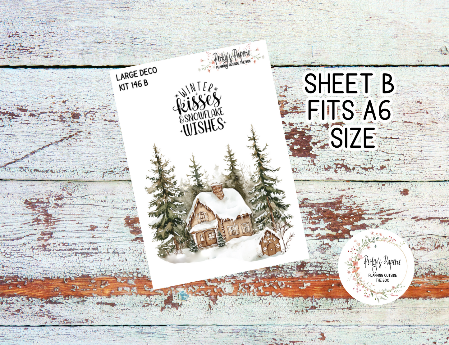 Transparent Extra Large, Jumbo Deco Planner Sticker For Your Overview Pages, Blank Daily Pages or Journal Page Kit 146