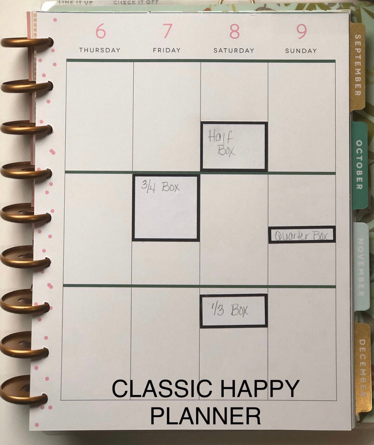 Boho Neutral Classic HP Colorful Planner Boxes | Colorful Boxes | Functional Planner Stickers | Budget Boxes | Planner Boxes