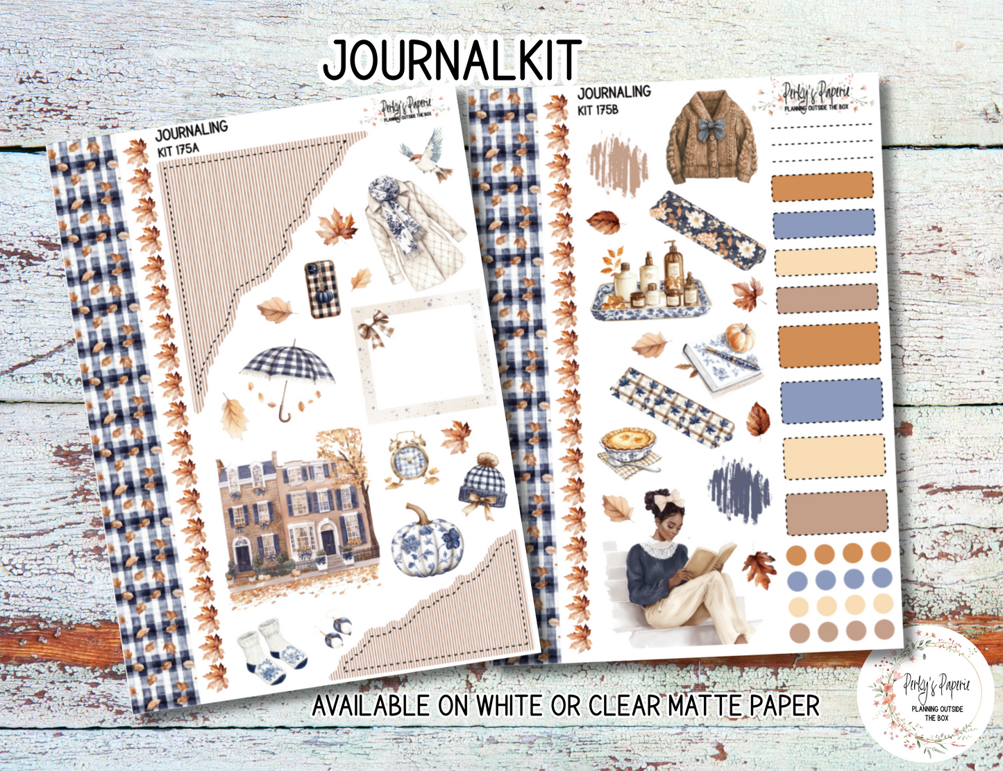 Autumn at Foxbury Manor Sticker Sheets # 175 – Autumn and Fall Planner Stickers