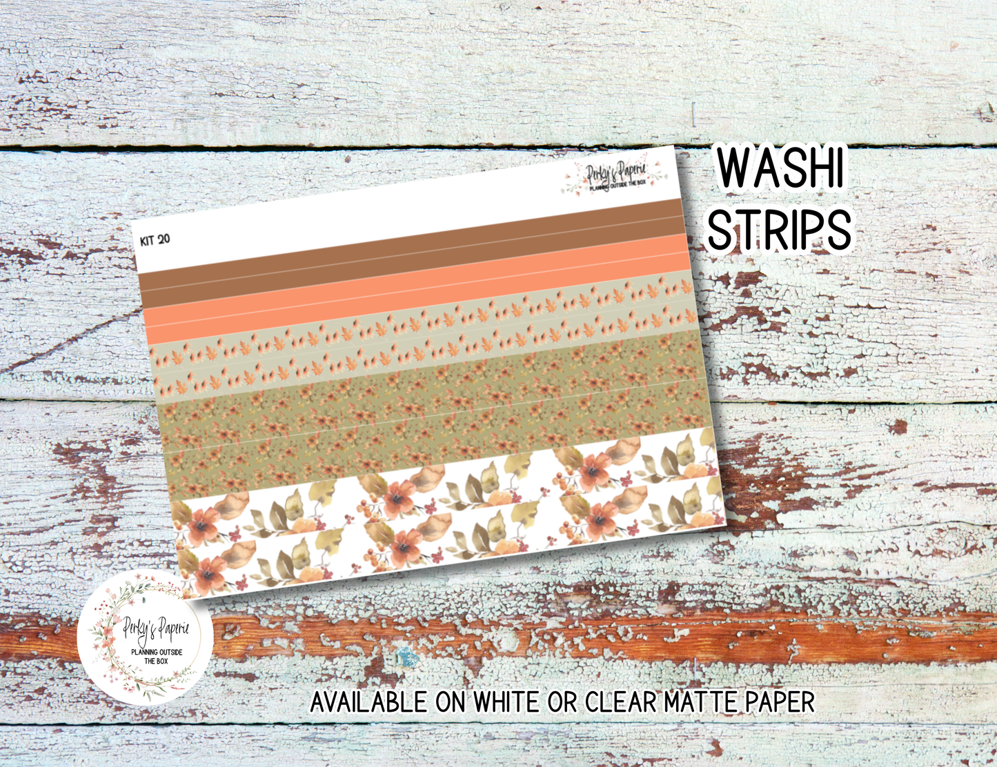 Cozy Fall # 20 – Autumn Cozy Vibes in Orange, Greens and Browns Planner Stickers Micro Kit