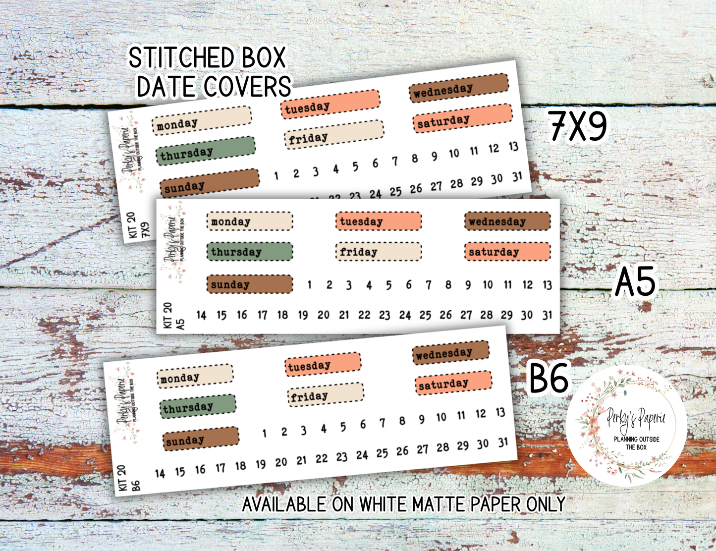 Cozy Fall # 20 – Autumn Cozy Vibes in Orange, Greens and Browns Planner Stickers Micro Kit