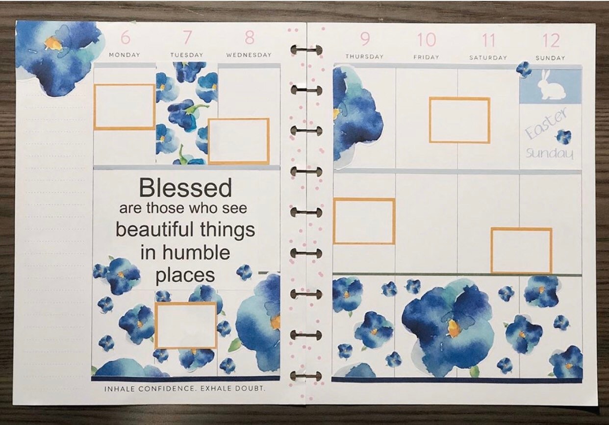 Classic HP Planner Box Sampler Page Kit 108, Neutral Boxes, Functional Planner Stickers, Planner Box Stickers, Colorful Planner Boxes, EC