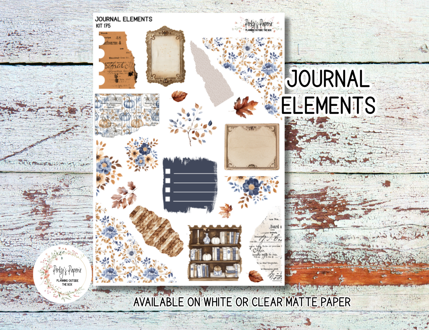 Autumn at Foxbury Manor Sticker Sheets # 175 – Autumn and Fall Planner Stickers