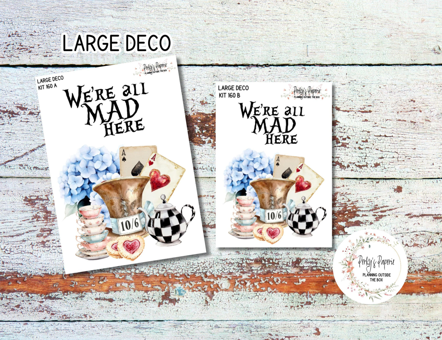 Transparent Extra Large, Jumbo Deco Planner Sticker For Your Overview Pages, Blank Daily Pages or Journal Page Modern Wonderland 160