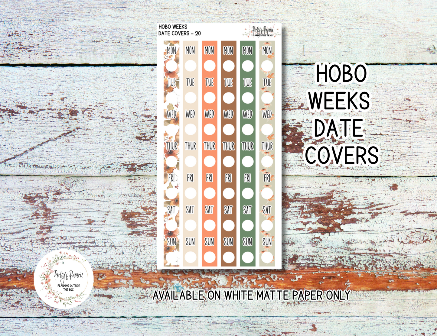 Cozy Fall # 20 – Autumn Cozy Vibes in Orange, Greens and Browns Planner Stickers Micro Kit