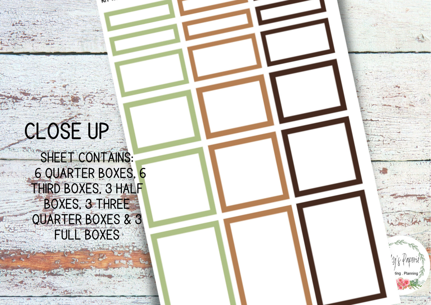 Classic HP Sampler Neutral Plants and Herbs Kit 102 | Functional Planner Stickers | Budget Boxes | Planner Box Stickers | EC | Makselife