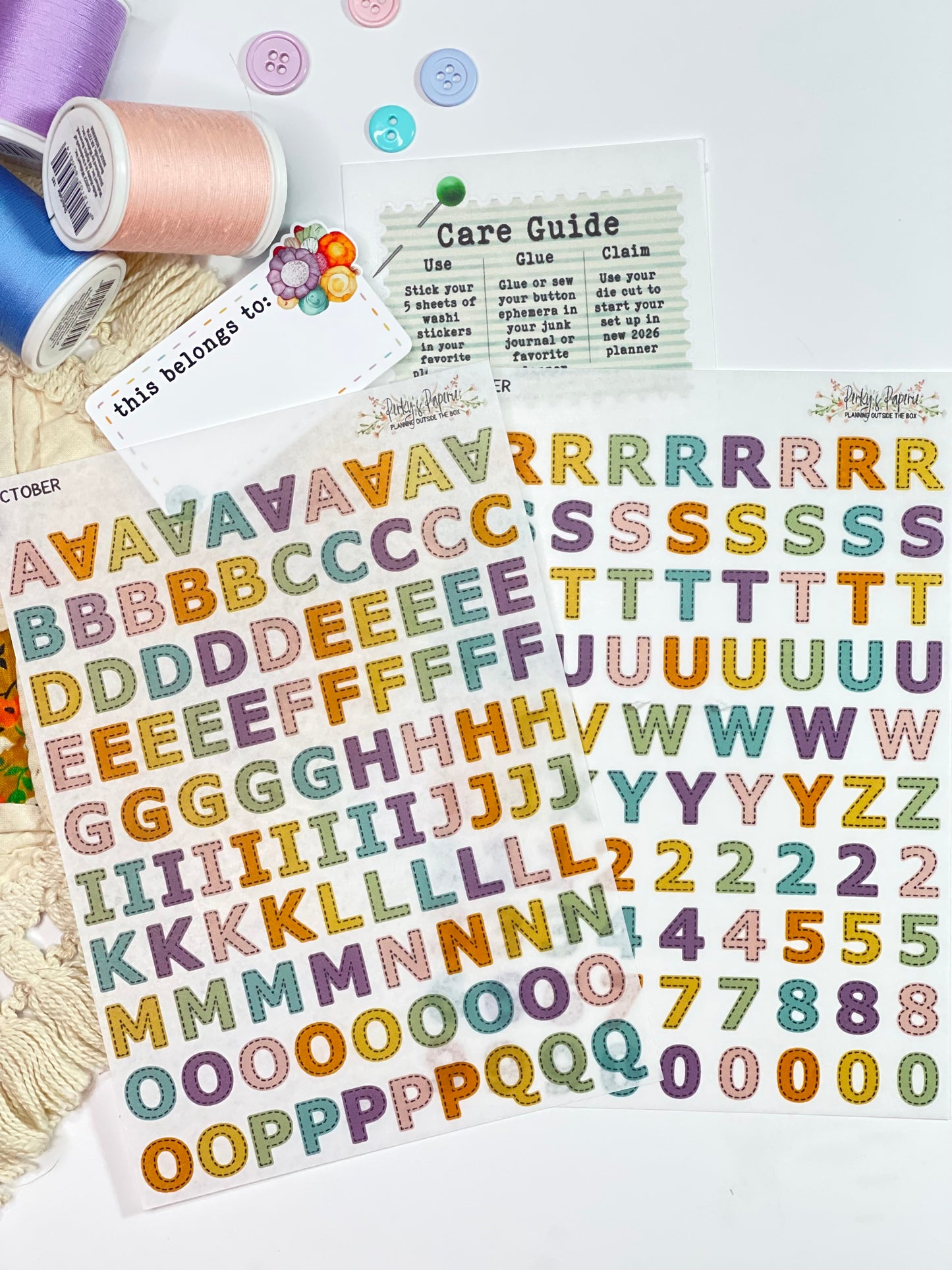 Monthly Sticker Subscription Box – 5 Washi Sticker Sheets + Exclusive Monthly Themed Goodies - Cancel Anytime