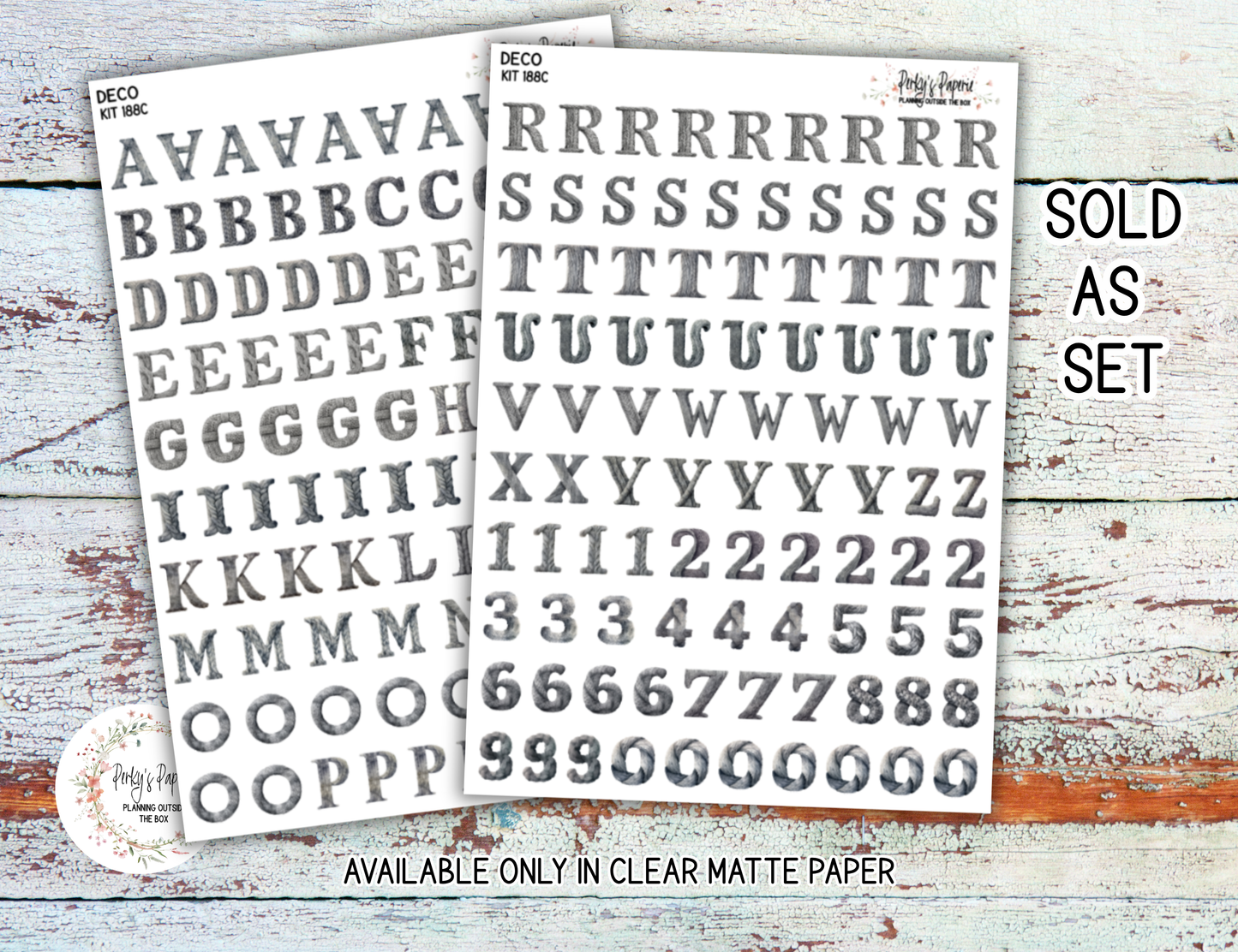 Gloomy Winter Day Planner Sticker Kit 188, Neutral Theme for Journaling, Cozy Planner Decor, Matte & Clear Vinyl Stickers