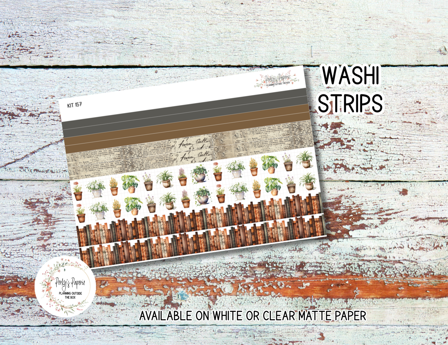 Happy Place Bookish Journaling Sticker Kit 157 | Cozy Reading Planner Stickers | Book Journal Stickers | Junk Journal & Bujo Supplies | White or Clear Matte