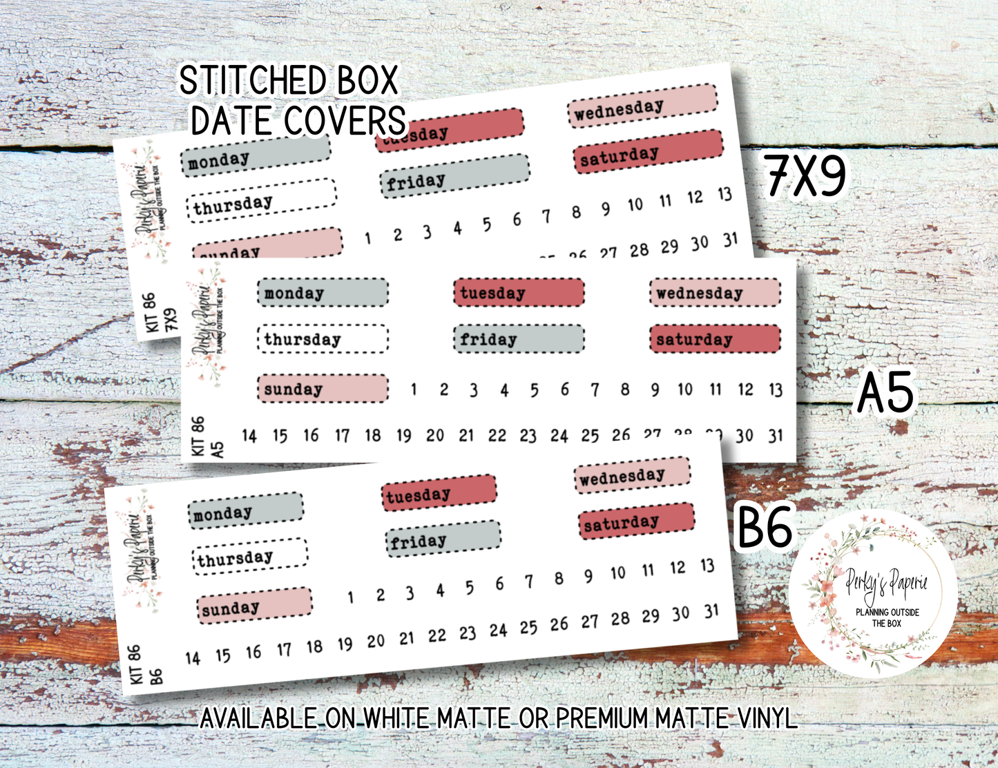 Santa’s Christmas Letters Decorative Planner Stickers | Holiday Deco Sticker Sheets for Journals & Planners |  Dear Santa Christmas Kit #86