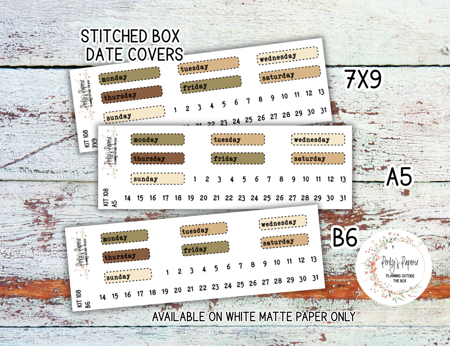 Snowman Winter Journaling Sticker Kit 108 | Cozy Christmas Planner Stickers | Neutral Holiday Stickers for Journaling, Scrapbooking & Bujo