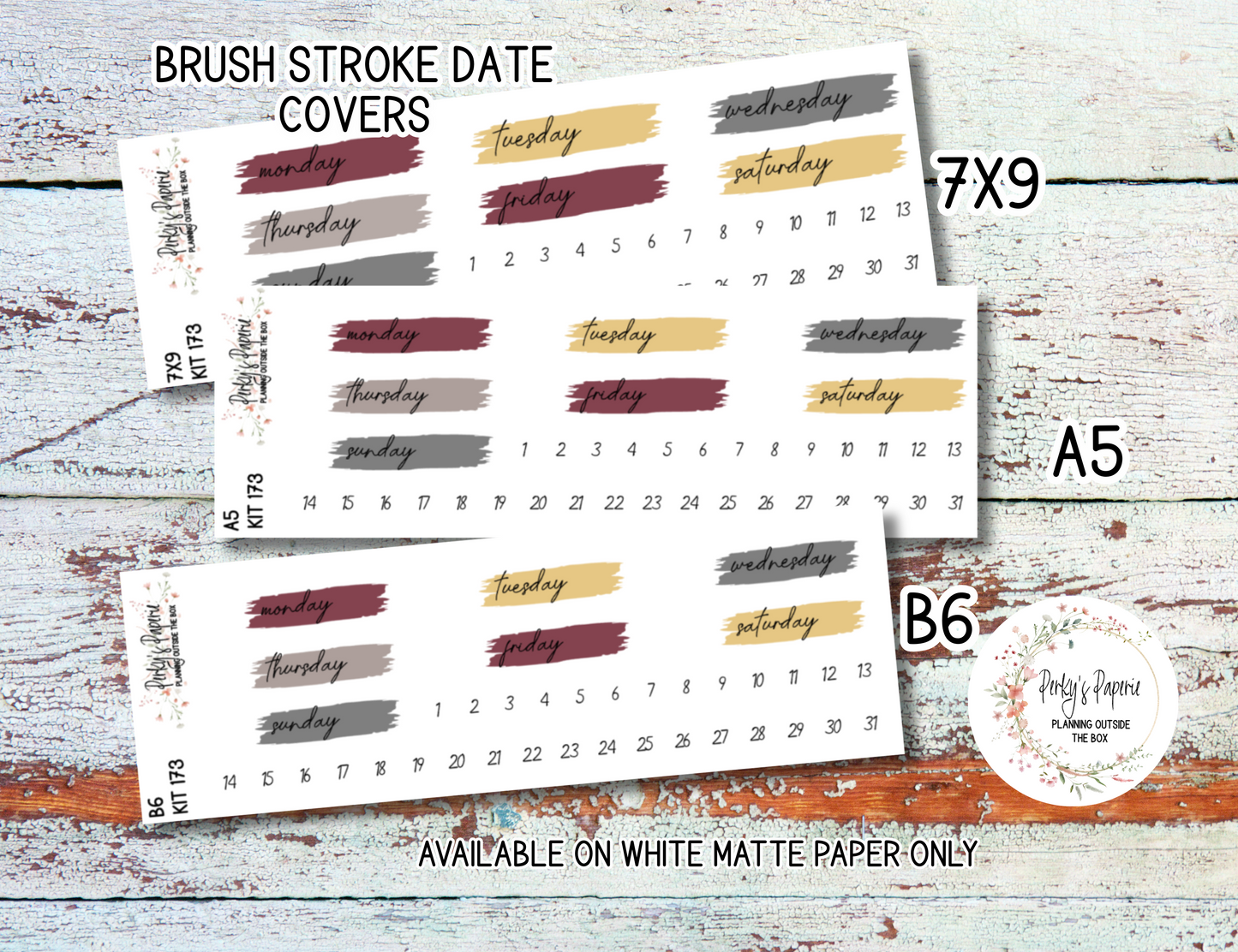 Sinister Carnival Sticker Sheets # 173 – Halloween Planner Stickers