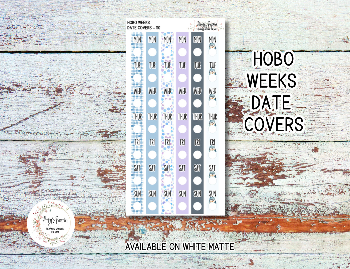 Winter Penguin Sticker Kit #110 | Journaling & Planner Stickers | Cute Arctic Animal Stickers for Scrapbooks, Journals, and Winter Planning