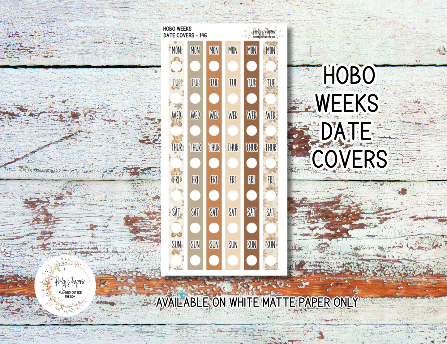 Gingerbread Kisses Christmas Planner Sticker Kit 146 | Cozy Winter Journal Stickers | Holiday Deco & Journaling Kit for Creative Paper Planners and Junk Journals