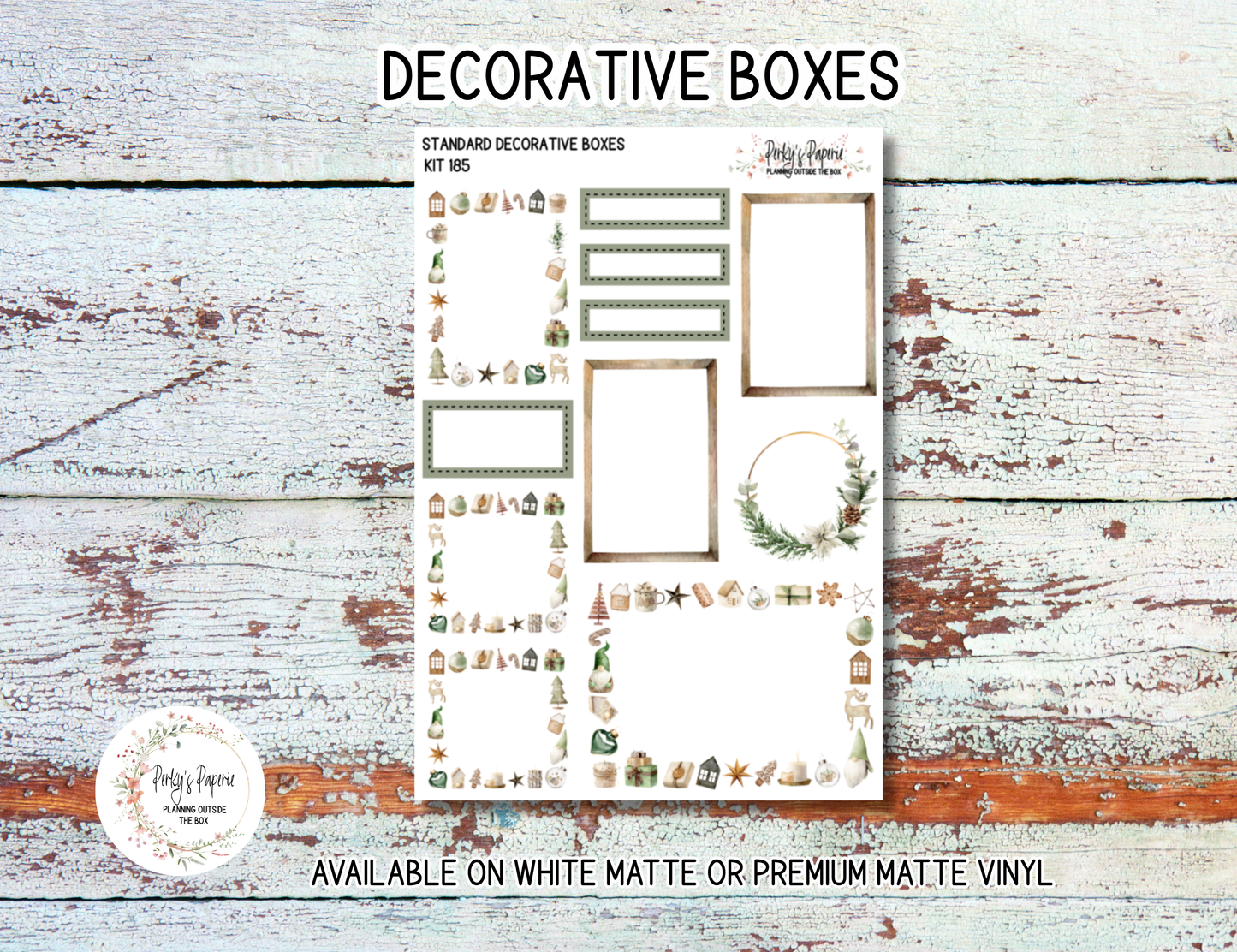 Scandinavian Christmas Planner Stickers | Cozy Winter and Christmas Journal Kit #185 | Neutral Holiday Decorative Stickers for Bullet Journals, Planners & Scrapbooks