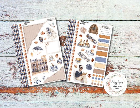 Autumn at Foxbury Manor Journal, Scrapbook, Daily Planner Sticker Kit 175, Weekly and Daily Journaling Kit
