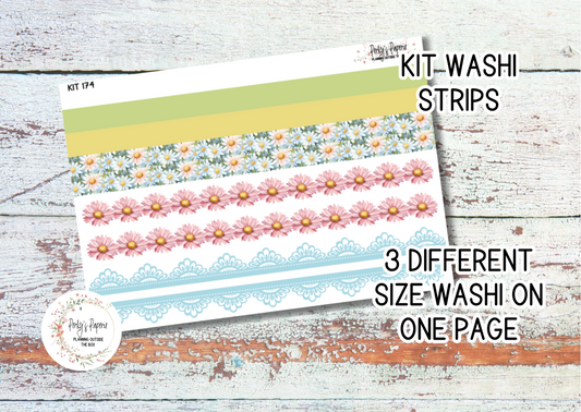 School Daze-y Weekly Washi Sticker Sheet 174, Functional and Decorative Stickers, Planner Stickers