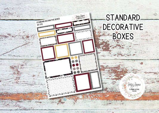 Sinister Carnival Decorative Planner Boxes in Standard 1.5" Kit 173 for Functional and Decorative Planning. Fits Most Standard Size Planner