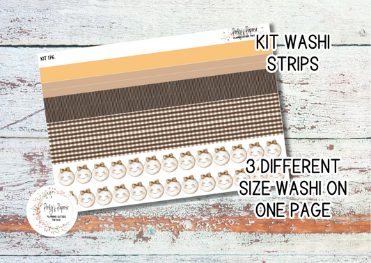 Sweet Halloween Weekly Washi Sticker Sheet 176, Functional and Decorative Stickers, Planner Stickers