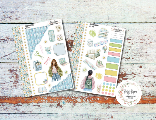 School Daze-y Journal, Scrapbook, Daily Planner Sticker Kit 174, Weekly and Daily Journaling Kit