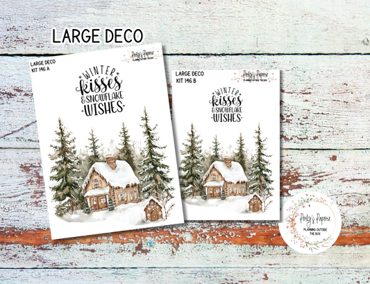 Transparent Extra Large, Jumbo Deco Planner Sticker For Your Overview Pages, Blank Daily Pages or Journal Page Kit 146