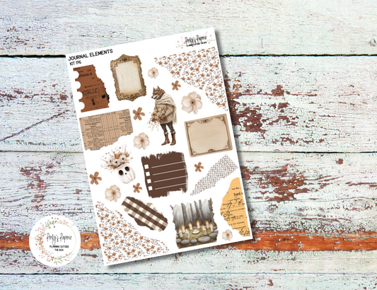 Sweet Halloween Journal Elements Kit #176 | Halloween Planner Stickers