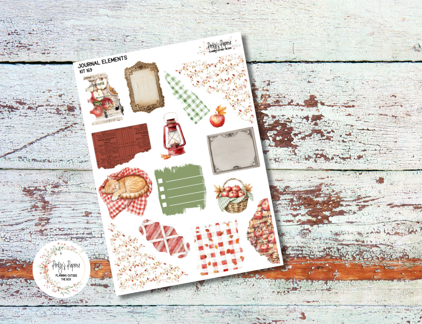 An Apple A Day Journal Elements Kit #169 | Fall Planner Stickers