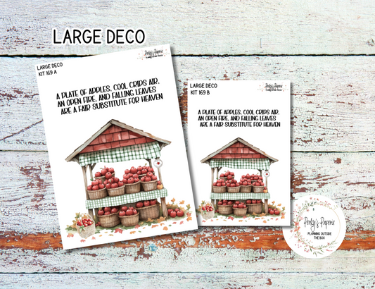 An Apple A Day Fall Transparent Extra Large, Jumbo Deco Planner Sticker For Your Overview Pages, Blank Daily Pages or Journal Page 169