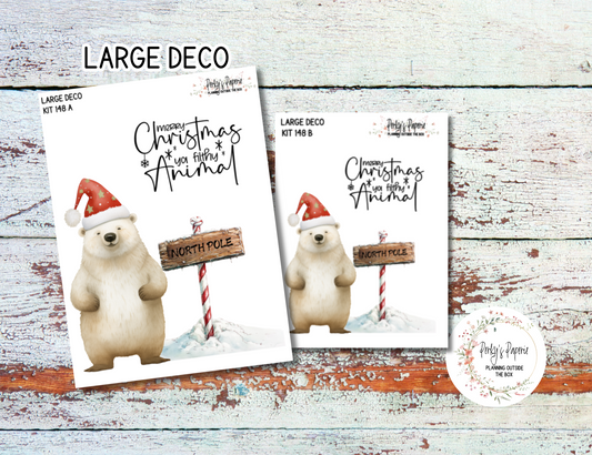 Transparent Extra Large, Jumbo Deco Planner Sticker For Your Overview Pages, Blank Daily Pages or Journal Page Kit 148